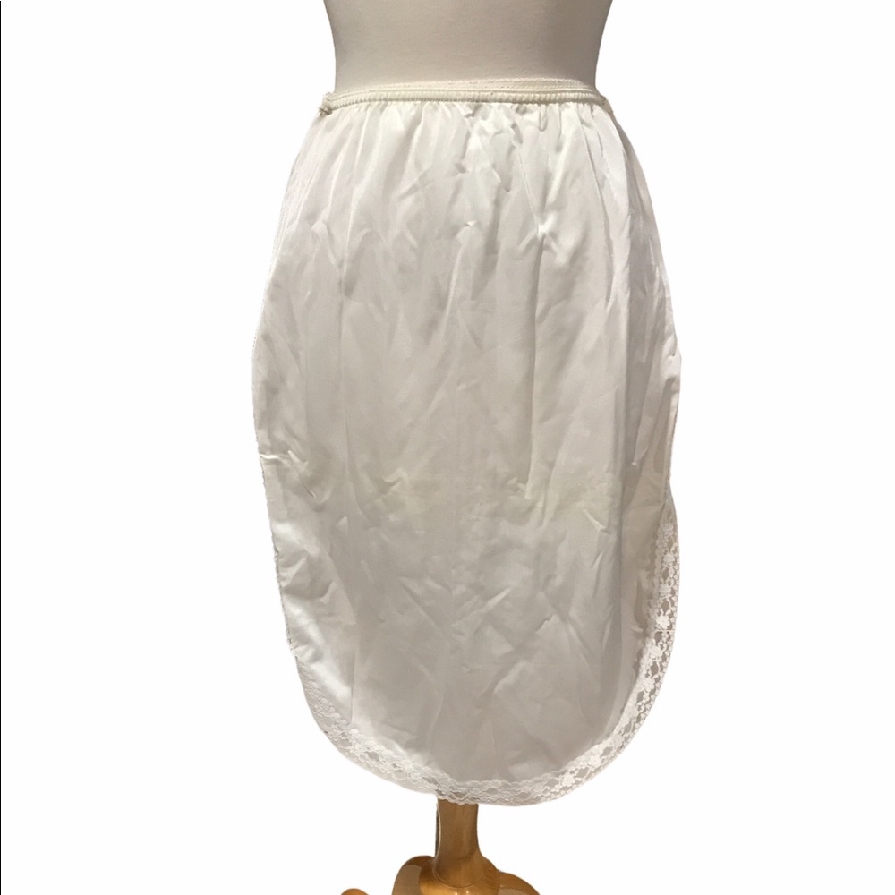 Ladies white slip skirt